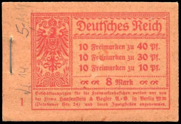 Deutsches Reich, 1921, MH 14.1 A, Postfrisch - Libretti