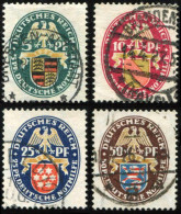 Deutsches Reich, 1926, 398-401, Gestempelt - Sonstige & Ohne Zuordnung