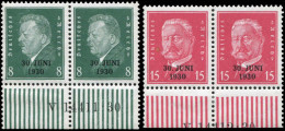 Deutsches Reich, 1930, 444-45 HAN, Ungebraucht, Paar - Altri & Non Classificati