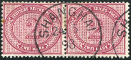 Deutsche Auslandspost China, Vorläufer, 1898, V 37 E, Gestempelt - Andere & Zonder Classificatie