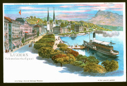 14760 - SUISSE - LUZERN - Schweizerhofquai  - DOS NON DIVISE - Lucerna