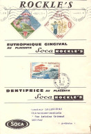 Grande Enveloppe Publicitaire Soca Rockle's Monte-Carlo Bel Affranchissement Timbres  Monaco 1965 - Cartas & Documentos