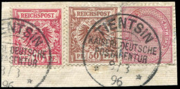 Deutsche Auslandspost China, Vorläufer, 1896, V 37e, V47 D, V50 ... - Altri & Non Classificati