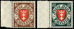 Danzig, 1935, 243-244, Postfrisch - Mint