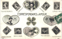 CPA Carte Postale France Correspondance D'Amour   VM80350ok - Timbres (représentations)