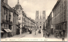 45 ORLEANS - Perspective De La Rue J D'arc & Cathedrale. - Orleans