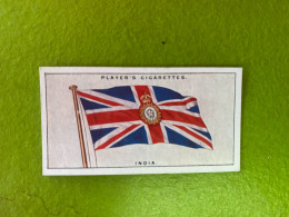 Player's Cigarettes Card Flags Of The League Of Nations -  India - Other & Unclassified