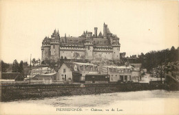  60   PIERREFONDS   CHATEAU VU DU LAC - Pierrefonds