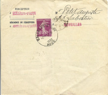 1L3 --- 11 SALLELES D'AUDE A5 Horoplan Semeuse - Manual Postmarks