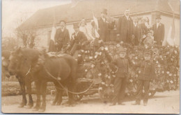 89 CHAILLEY - CARTE PHOTO - Char D'une Cavalcade. - Otros & Sin Clasificación