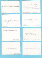  8 CV  BRAINE LE COMTE Smoos Demoulin Lheureux De Bont Engelbeens Debontridder Fontignies Paul Cambier Marsille Laurent  - Visiting Cards