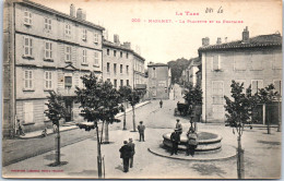 81 MAZAMET - La Placette Et Sa Fontaine. - Mazamet
