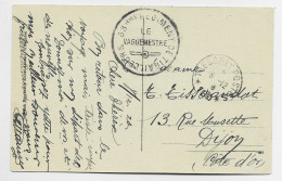 GERMANY CARTE WIESBADEN + TRESOR ET POSTES *180* 192? + CACHET 33RME REGIMENT DE TIRAILLEURS - Sellos Militares Desde 1900 (fuera De La Guerra)