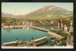 14764 - SUISSE - LUZERN - Seebrucke Und Pilatus - Lucerne