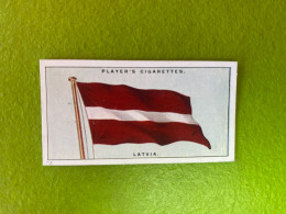 Player's Cigarettes Card Flags Of The League Of Nations -  Latvia - Other & Unclassified