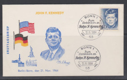 Allemagne FDC RFA 1964 321 Président John F Kennedy Anniversaire De Sa Mort - 1961-1970