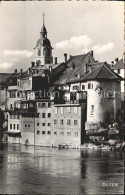 11745474 Olten Aarepartie Mit Kirchturm Olten - Andere & Zonder Classificatie