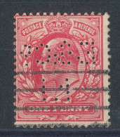 GB N°107 Perforé - Perfins