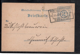 Privatpost , " CHEMNITZ " ,2 Pfg. GSK, Bedarf, Klar Gest. " HAMMONIA-BRIEFB. 1, Jini  88 " - Privatpost