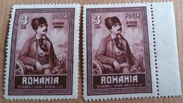 Romania 1943 (2 Timbres) - Unused Stamps