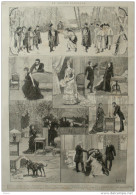 Le Théâtre Illustré - "Le Prince Zilah", Pièce Par M. Jules Claretie - Page Original - 1885 - Documents Historiques