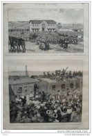 Guerre Des Balkans - Embarquement Des Troupes Bulgares à La Gare De Philippopoli - Page Original - 1885 - Documents Historiques