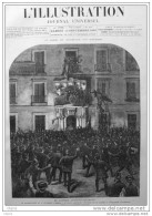 Espagne - Le Conflit Hispano-Allemand - Manifestation Du 4 Septembre - Page Original  1885 - Documents Historiques