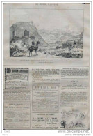 La Grande Manoeuvres Dans Les Alpes - La Défense De Chambéry - Page Original 1885 - Documenti Storici