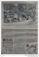 Concours De Pêche à La Ligne Sur Le Canal De L´Ourcq - Page Original - 1885 - Documenti Storici