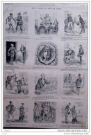 Revue Comique Du Mois Par Draner 3 Janvier - Page Original 1885 - Documents Historiques