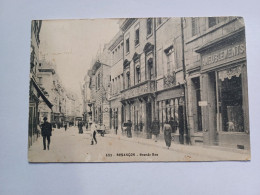 Cpa Besançon Les Bains Grande Rue Voyagée 1909 Très Rare - Besancon