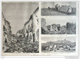 Les Tremblements De Terre En Espagne - Alhama - Grenade -  Page Original - 1885 - Documents Historiques