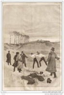 Duel De MM. Chapuis Et Dekeirel - M. Chapuis Mortellement Frappé - Old Print - Alter Druck Von 1885 - Documents Historiques