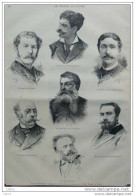 Les Peintres - Neuville - Dupray - Detaille - Meissonier - Protais - Berne-Bellecour - Luminais - Page Original - 1885 - Documents Historiques