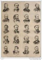 Jury Peinture - Guillaumet - Hanoteau - Gervex - Breton - Busson - Cabanel - Cormon - Alter Druck Von 1885 - Documenti Storici