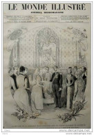 Mariage De La Princesse Marie D´Orléans Avec Le Prince Valdemar De Danemark - Page Original 1885 - Documents Historiques