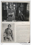 M. Pasteur - Cabinet De Travail De Pasteur - Rue Didot - Page Original 1895 -  ( 1 ) - Documents Historiques