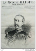 M. Le Général Lewal- Ministre De La Guerre -  Page Original 1885 - Documenti Storici