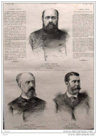 Général Komaroff - Edmond Turquet - M. Bourée - Alter Druck Von 1885 - Documenti Storici