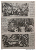 Les Carolines - L'Ile De Yap - Les Monnaies De Pierre De L'Ile De Yap - Page Original - 1885  -  2 - Documenti Storici