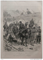 La Guerre Dans Les Balkans - Un Convoi De Prisonniers - Page Original - 1885 - 2 - Historical Documents