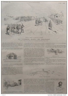 La Guerre Dans Les Balkans - Tzaribrod - Panorma Du Mont Prégladiste  - Page Original - 1885 - 4 - Historical Documents