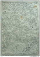 La Guerre Dans Les Balkans - Carte De La Zone Frontière Serbo-Bulgare - Page Original 1885 - Historical Documents