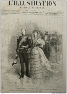 Le Mariage De La Princesse Marie D'Orléans Et Du Prince Valdemar De Danemark - Sortant - Page Original 1885 - 1 - Documenti Storici