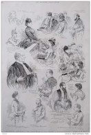 Les Procés Célèbres - Mme Clovis Hugues En Cour D'assises - Page Original - 1885 - Documents Historiques