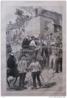Les élections En Province - Devant Une Mairie De Village Environs De St. Malo - Page Original 1885 - Historical Documents