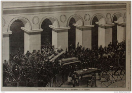 Paris - La Réunion électorale Du 20 Septembre à La Bourse - Page Original 1885 - Historical Documents