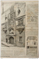 Porterie Du Palais Ducal à Nancy - Page Original 1885 - Historical Documents