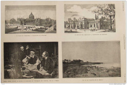 Vue Du Lac De Balaton, Par M. Meszoly - Le Palais De L'industrie à L'exposition De Buda-Pest - Page Original 1885 - Documenti Storici