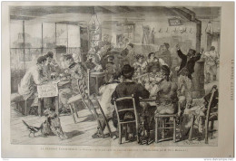 La Période électorale - Réunion Politique Dans Un Café De Province - Page Original 1885 - Documenti Storici
